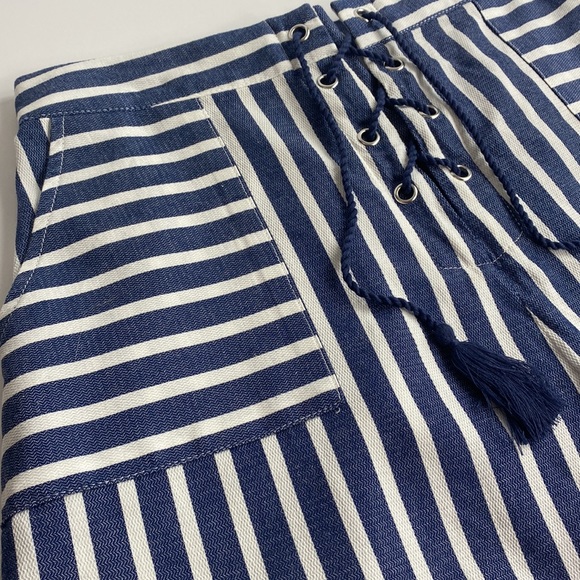 TAKARA SHORTS HIGH-WAISTED STRIPE NWT MEDIUM - Picture 5 of 11